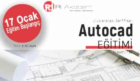 Yarıyıl tatilinde Uluslararası Sertifikalı Autocad Uzmanı olmaya ne dersiniz?